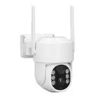 Outdoor Solar Security Camera Wireless 360 Deg View PIR Motion Detection 2 W Set