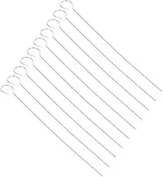 Mipcase 30pcs Stainless Steel Skewers for Grilling Reusable BBQ Skewers for Kabobs and Roasting Duck Tails Design Multifunctional Cooking Tools