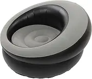 RASTKY Ergonomic Inflatable Chair with Fast Valve, Simple Inflatable Sofa for Hiking, Ideal Inflatable Couch for Relaxation and Reading (Gray)