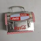 Vintage 2001 Coca Cola Tin Metal Mini Lunchbox Collectible Ornament Rare