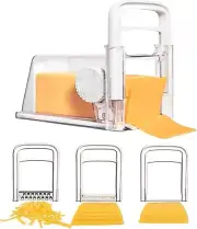 Cheese Slicer Cheese Cutter 4 in 1 Cheese Storage Cutter with Handle Manual