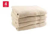Onkaparinga Set of 4 600GSM Flinders Bath Towels (Linen)