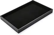[JONBT] Black Velvet Stackable Jewelry Tray Showcase Display Earring Necklace Bracelet Rings Organizer