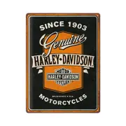 Nostalgic-Art Large Sign Harley-Davidson Genuine Motorcycles Ribbon 30x40cm