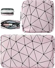 Bisanzoya Sanitary Napkin Storage Bags Set, Portable Period Bag for Teen Girls Small Make up Bag for Purse, Portable Menstrual Pad Pouch(Large & Small Pink)