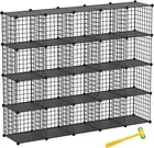 TUMUCUTE Wire Cube Storage Organizer, 20-Cube Metal Storage Shelves Bookshelf, S