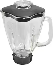 [Ronnel Collection] 6-Piece Square Blender Glass Jar Kit for Oster Blender, 1.6 Liter - 6.8 Cup