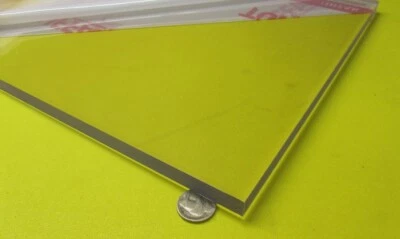 Polycarbonate sheet 1/2" (.472") X 12" X 24" Clear, Film Masked