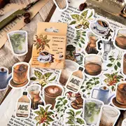 46 pcs/lot Vintage Rooftop Coffee House Bullet Journal Decorative Stationery Stickers Scrapbooking DIY Diary Album Stick Lable