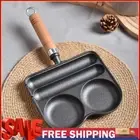 4-Cup Cast Iron Sausage and Omelette Pan Nonstick Fried Egg Pan Pancake Pan