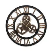 Vintage Metal Wall Clock Décor - 80cm