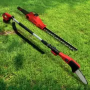 Cordless Pole Chainsaw Hedge Trimmer Pruner 20V Electric Lithium Battery Cutter
