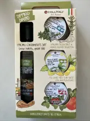 Collitali Dipping Bread Italian Condiments GIFT SET~Balsamic Dressing/Seasonings