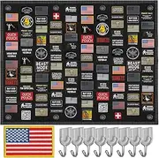 Laughing Lizards Tactical Patch Board (40" x 28") | Morale Patch Hanging Wall Panel Display Holder for Military, Army, Combat, Hook & Loop Collection, Patch Organizer Banner Sheet