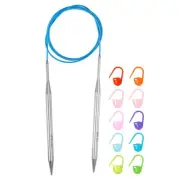 Knitting Needles Size US 10.75 Stainless Steel 47" Circular Needle