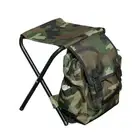 2 in 1 Folding Chair Portable Stool Collapsible Camping Fishing W6Z4