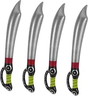 Toyvian 5pcs Inflatable Pirate Swords Balloon for Birthday Parties for Pirate Theme Cosplay and Festive Celebrations for Striking Visual Impact