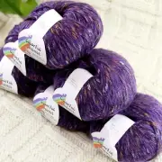 Sale 6BallsX50g Fluffy Soft Colorful Velvet Rugs Shawls Blankets Crochet Yarn 12