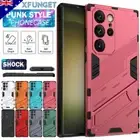 For Samsung S25 S24 S23 S22 S21 FE Ultra Plus A56 Case Shockproof Holder Cover