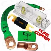250 AMP ANL Fuse Holder INLINE Block BATTERY INSTALL KIT 2/0 AWG GAUGE COPPER G