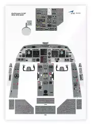 Gulfstream IV-SP with SPZ-8400 Cockpit Poster 24in x 36in