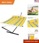 Portable Two-Person Hammock with Easy Assembly - Stylish Outdoor Retreat for Two