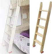 5 Steps Floor Standing RV Loft Bed Ladder with Hook Bracket and Non-Slip Feet, 150kg/330lbs Loading