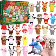 JOYIN Christmas Advent Calendar 2024 with Finger Puppets,24 Days Christmas Co