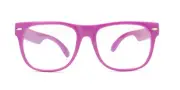KIDS GLASSES PURPLE CLEAR LENS PROTECT CHILD'S EYES FROM UVB UVA WITH POUCH