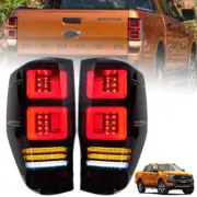 Tail Lights Lamp LED Smoke Suit For Ford Ranger Raptor PX1 PX2 PX3 2012-2021 (for: Ford)