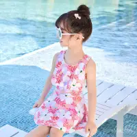 在飛比找蝦皮商城精選優惠-2023年新款兒童泳衣女童連體公主可愛遊泳衣小中大童裙子遊泳