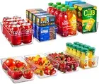 Fridge Organiser Storage & Organisation - Stackable Plastic Pantry Draws Home