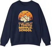 [VidiAmazing] You Can't Scare Me I Teach Middle School Teacher Halloween ds061 T-Shirt