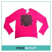 Comme des Garçons Jingle Flowers - Womens Pink Jumper - Size M - BRAND NEW WITH