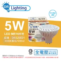 在飛比找PChome24h購物優惠-(3入) 亮博士 LED 5W 3000K 45度 黃光 全