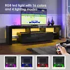 ELEGANT TV Cabinet Entertainment Unit Stand RGB LED Gloss Furniture 160-200cm