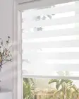 Custom Size Zebra Roller Blinds Dual Layer Roller Sheer Shades (27" W X 72" H, W