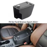 Metal Console Armrest Box Safe Storage with Password Lock For Ford Bronco Sport (for: Ford)