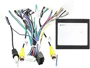 Car Radio Canbus Box Decoder FT-RZ-02 Compatible for Toyota Toyota Highilander Camry C-HR Fortuner Avanza Rush Wiring Harness Power Cable(Canbus Cable Set)