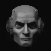 Echo Bad Batch animated style head for 4" 6" 7" 12" Star Wars action figures