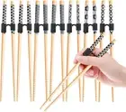 LYART 7 Pairs Reusable Training Chopsticks Beginners for Kids Adults Learners, J