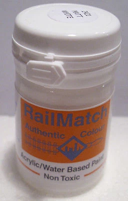 RailMatch 2421 - Matt White - General Colour - Acrylic Paint - 18ml Pot + POST