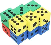 ERINGOGO 24pcs Jumbo Educational Dice Playing Dice for Party Favors and Fun Learning for Games Math Teaching and Group Activities