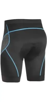 COOrun Mens XXL Padded Cycling Shorts Black/Blue