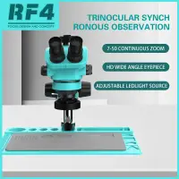 在飛比找蝦皮商城精選優惠-Rf4 7X-50X同步放大三目變焦立體顯微鏡二手手機PCB