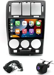 Car Stereo Compatible for Hyundai Getz 2002-2011 Double DIN Car Stereo Radio 2+32G 9" Touch Screen Radio Wireless Carplay Android Auto Bluetooth WiFi FM GPS Mic