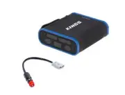 Kings 36Ah Lithium Portable Power Pack 100W USB C LiFePO4+Cigarette Plug Adapter