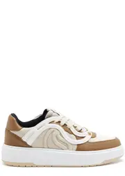 Stella Mccartney S Wave 1 Panelled Canvas Sneakers - White - 39 (IT39 / UK6), Stella Mccartney Trainers, Leather - 39 (IT39 / UK6) 39 (IT39 / UK6)