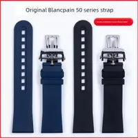 在飛比找ETMall東森購物網優惠-氟橡膠手表帶適用Blancpain寶珀五十噚50尋5015 