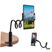 Lazy Bracket Gooseneck Tablet Holder for Bed, 360 Flexible Long Arm Adjustable